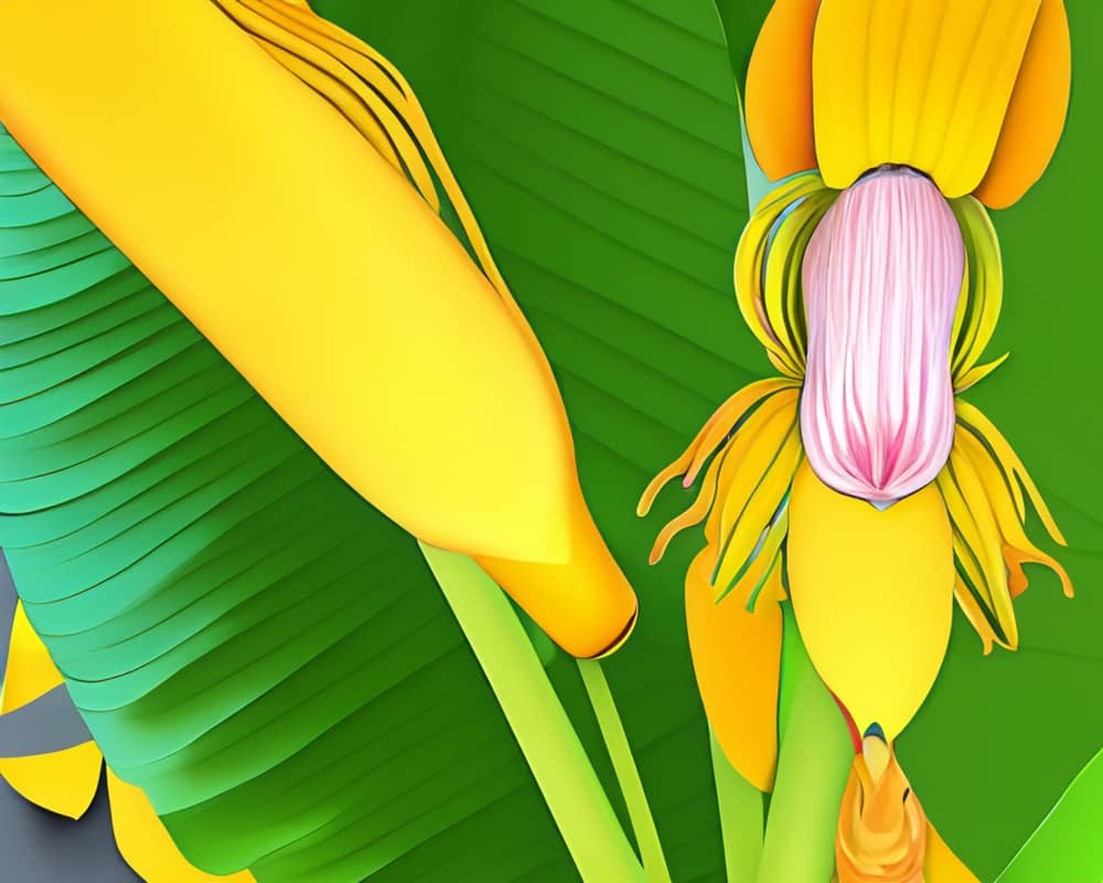 Beautiful banana flower