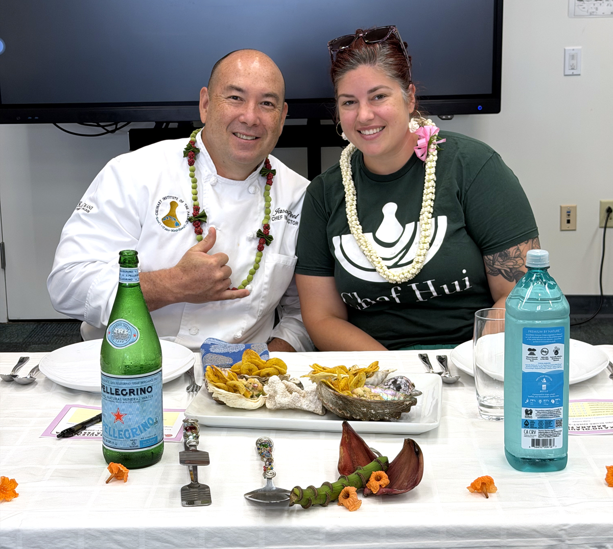 Chefs Jason Peel and Emily Perkins, judges for the 2026 Banana Festival Cook-Off